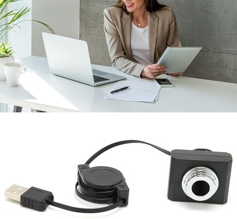 Webcam, USB2.0 High Resolution Automatic Camera White Balance Computer Camera Streaming Webcam Mini Web Camera for Web Conference Video Chat in Saudi Arabia