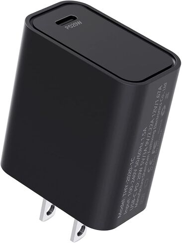 شاحن USB C بلوك 20 وات شاحن حائط PD3.0 USB-C محول طاقة نوع C شاحن سريع لهاتف iPhone 14/13/12/11/Pro Max، XS،XR،X، iPad Pro، AirPods، لهاتف Samsung Galaxy، Google Pixel- لا يتضمن الكابل in Saudi Arabia