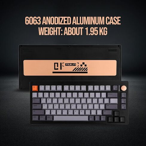 CIDOO C75 75% Rapid Trigger Mechanical Keyboard, Aluminum Keyboard with 4-Layer Padding, Wired Gaming Keyboard with Dynamic Keystrokes, Gateron Magnetic Switch, RGB for Win/Mac (Black) in Saudi Arabia