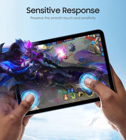 MoKo Paper Felt Tempered Glass Screen Protector Fit iPad 10th Generation 10.9-inch 2022, 2-Pack Anti-Scratch Film Anti-Glare Bubble-Free Paper-Matte Finish with Aligning Frame in Saudi Arabia