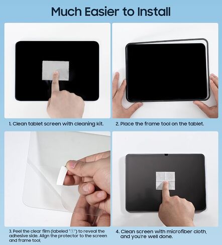 MoKo Paper Felt Tempered Glass Screen Protector Fit iPad 10th Generation 10.9-inch 2022, 2-Pack Anti-Scratch Film Anti-Glare Bubble-Free Paper-Matte Finish with Aligning Frame in Saudi Arabia