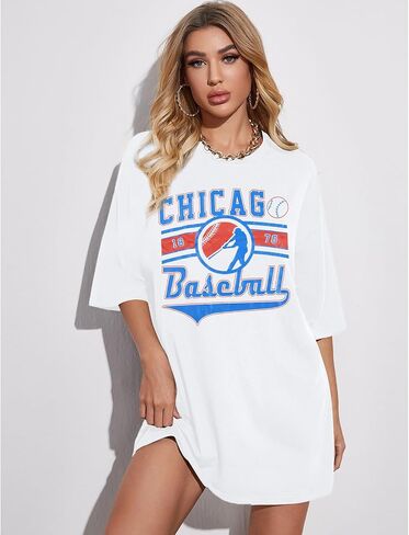 Oversized Baseball Shirt Women Vintage Baseball Graphic Tee Baseball Season Tshirt Causal Short Sleeve Tops in Saudi Arabia
