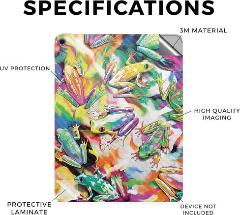 Carbon Fiber Tablet Skin Compatible with Apple iPad Air 11 (M2) 2024 - Action Fish Puzzle - Premium 3M Vinyl Protective Wrap Decal Cover - Easy to Apply | Crafted in The USA by MightySkins in Saudi Arabia