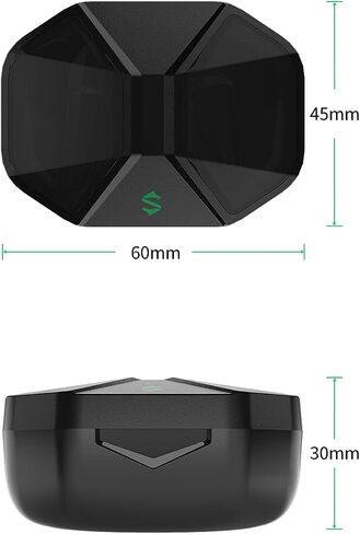 Black Shark Bluetooth Earbuds Wireless with 45ms Ultra-Low Latency, Gaming 5.2, Dual Modes, 10mm Driver, 35H Play Time, IPX4 Waterproof, Built-in Mic - Lucifer T1 in Saudi Arabia