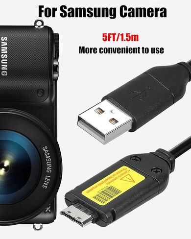 بديل لشاحن USB وكابل البيانات لكاميرات سامسونج SUC-C3/C5/C7 CB20U05A/B EA-CB20U12/EP CB20U05A، لـ WB2000، WB210، WB500، WB5000، WB550، WB5500، WB600، WB610، WB650، WB660، WB690، W ب700 in Kuwait
