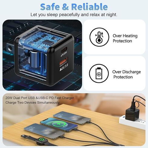 كابل شاحن ساعة سريع 4 في 2 USB C لشاحن ساعة سامسونج جالاكسي، قاعدة شحن محمولة لساعة سامسونج جالاكسي 5/5 برو/4/4 كلاسيك/3/أكتيف 2/أكتيف، جالاكسي S23/S22/S20 Galaxy Buds iOS 6FT in Kuwait