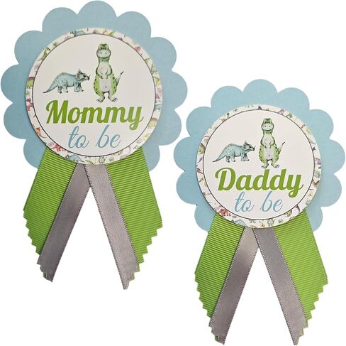 Dinosaur Baby Shower Pins for Mommy Daddy Grandma Jungle Family to wear, It's a Boy Baby Sprinkle in Saudi Arabia