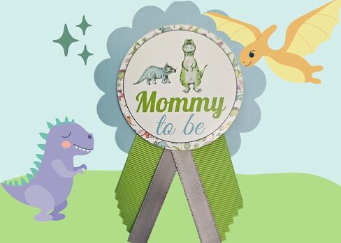 Dinosaur Baby Shower Pins for Mommy Daddy Grandma Jungle Family to wear, It's a Boy Baby Sprinkle in Saudi Arabia