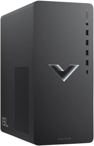 كمبيوتر سطح المكتب HP Victus Gaming (16-Core Intel i7-13700F، GeForce RTX 4060 8GB، 64GB DDR4، 4TB PCIe SSD، لكل مفتاح RGB Backlit KB، WiFi 6، Bluetooth 5.3، Win11P) مع موسع منفذ USB DKZ in Kuwait