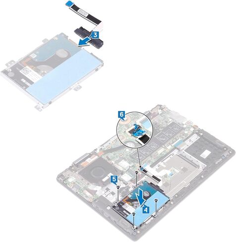Deal4GO SATA كابل القرص الصلب 10T6W 010T6W 450.0FA01.0011 بديل لديل انسبايرون 14 5481 5482 5485 5490 5491 3582 P93G in Kuwait