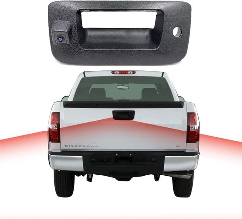 KIMB HD Night Vision Waterproof Fish-Eye Lens Backup Car Camera with Tailgate Handle use for Chevrolet Silverado/GMC Sierra 2007-2013,Replacement Handle OE25775280 in Saudi Arabia