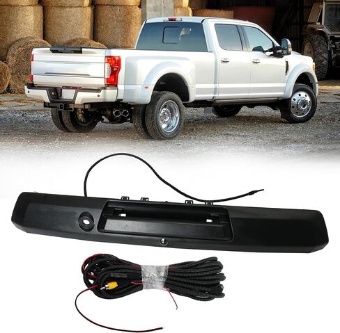 Rear Hatch Handle with Rear Backup Camera, Trunk Tailgate Handle without Release Button, Compatible with Ford F250 F350 F450 Super Duty 2017-2022, HC3Z-9943400-NA, HC3Z-9943400-NB in Saudi Arabia
