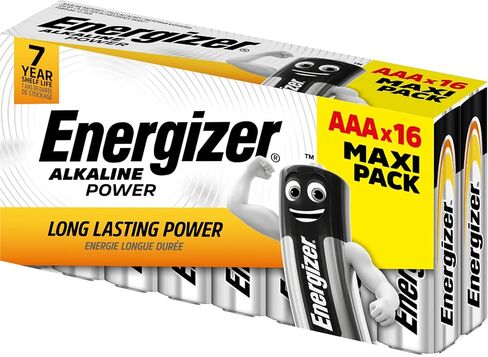 Energizer Alkaline Power AAA Batteries - Pack of 16 in Saudi Arabia