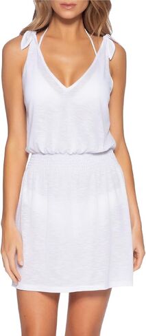 BECCA Breezy Basics V Dress, Plunge Neck, Beach Cover Ups for Women in Saudi Arabia