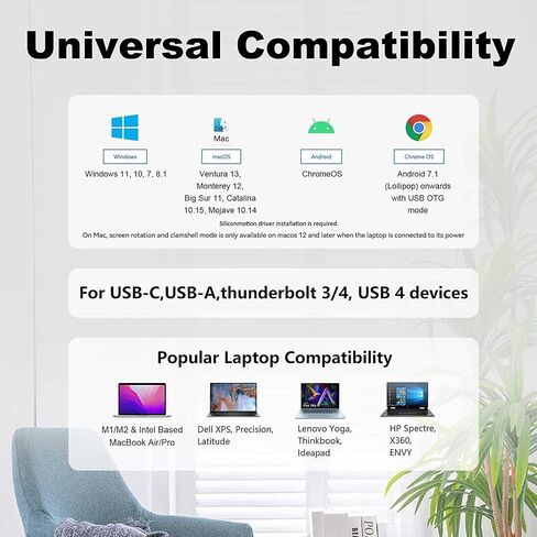 Wavlink USB-C Universal Laptop Docking Station, 10-in-1 USB-C Dock with Dual HDMI, RJ45 Ethernet, 100W Power Delivery, 4*USB Ports, Audio for Mac, Windows, Thunderbolt 3 & 4, USB4, USB-C Laptop in Saudi Arabia