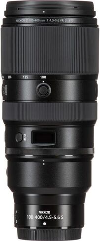 Nikon - عدسة NIKKOR Z مقاس 100-400 مم f/4.5-5.6 VR S عدسة مقربة فائقة لسلسلة Z (20106) + بطاقة ذاكرة سعة 64 جيجابايت + طقم مرشح + حقيبة ظهر + قارئ بطاقات + برنامج Corel للصور + حامل ثلاثي القوائم مرن + المزيد (متجدد) in Saudi Arabia