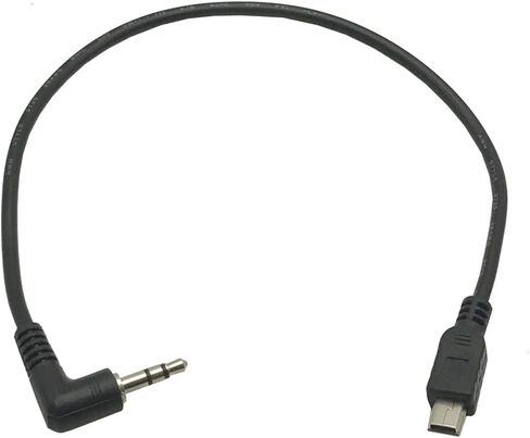 كابل Seadream بزاوية USB صغير إلى 3.5 مم 2 حزمة 30 سم بزاوية يمين 90 درجة 3 أقطاب 3.5 مم تيار مستمر ذكر AUX مقبس صوت إلى كابل محول ميكروفون ذكر USB صغير in Kuwait