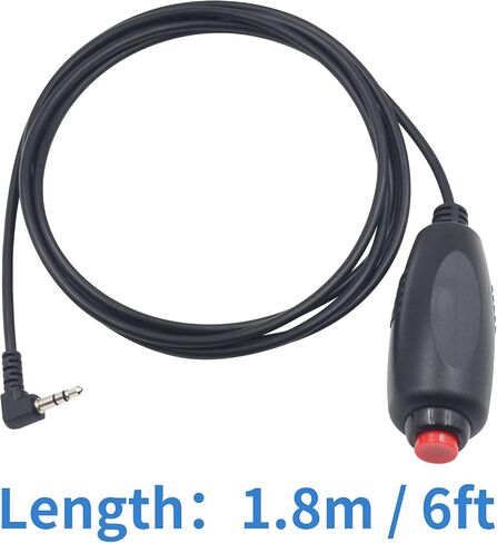 Poyiccot Nurse Call Cord 3.5mm 1/8 inch TRS Headphone Plug Cable for Nurse Station, with Push Botton Plug Call Cord Cable for Nurse Station Universal Replacement Call Cord, 6ft/1.8m in Saudi Arabia