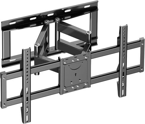 حامل حائط تلفزيون كامل الحركة لأجهزة التلفاز المنحنية المسطحة مقاس 37-85 بوصة، حامل تلفزيون بأذرع مزدوجة مفصلية مع دوار وإمالة، حامل تلفزيون يناسب مسامير خشبية مقاس 12/16 بوصة يصل وزنها إلى 135 رطلًا بحد أقصى 600 × 400 مم (37-85 بوصة) in Kuwait