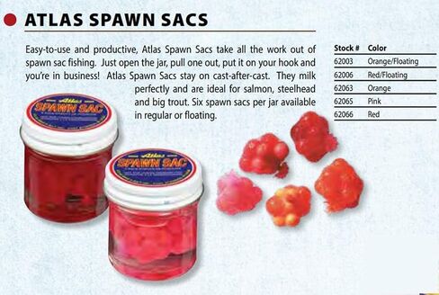 Atlas Fishing Bait Spawn Sacs in Saudi Arabia
