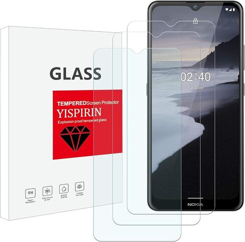 Screen Protector Compatible With Nokia 2.4[3 Pack] [Anti-scratch,9H Hardness, Easy Installation ] Tempered Glass Screen Protector for Nokia 2.4 in Saudi Arabia