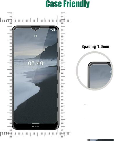 Screen Protector Compatible With Nokia 2.4[3 Pack] [Anti-scratch,9H Hardness, Easy Installation ] Tempered Glass Screen Protector for Nokia 2.4 in Saudi Arabia