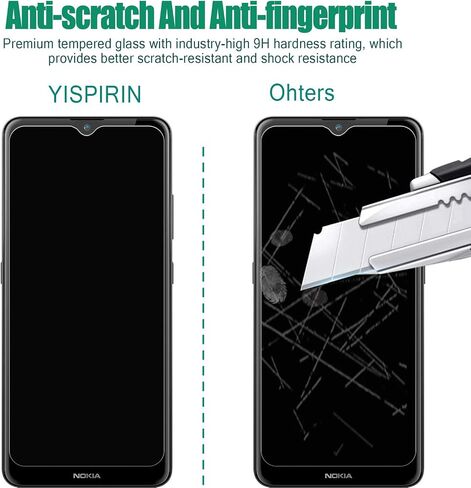 Screen Protector Compatible With Nokia 2.4[3 Pack] [Anti-scratch,9H Hardness, Easy Installation ] Tempered Glass Screen Protector for Nokia 2.4 in Saudi Arabia