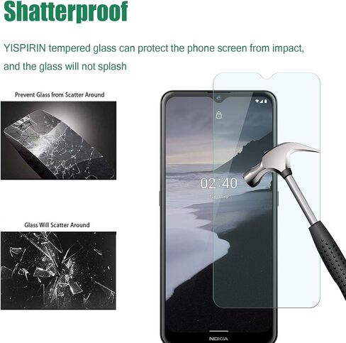 Screen Protector Compatible With Nokia 2.4[3 Pack] [Anti-scratch,9H Hardness, Easy Installation ] Tempered Glass Screen Protector for Nokia 2.4 in Saudi Arabia