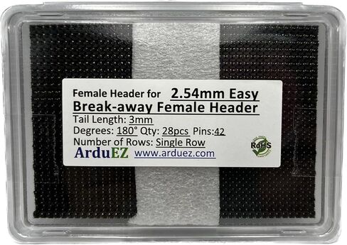 Exclusive! 2.54mm 28pcs 1x42pin Easy Breakaway Female Pin Headers Connector in Kuwait