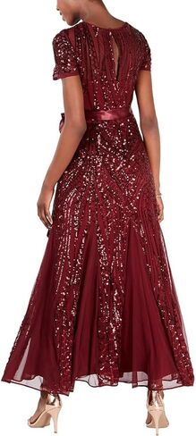 R&M Richards Women's Embellishment and Satin Waist Dress in Kuwait