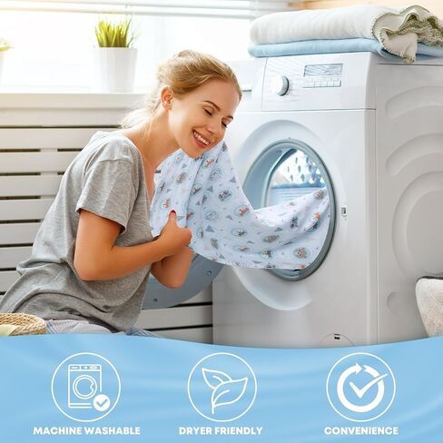 Baby Blankets for Boys, Baby Boy Muslin Swaddle Blanket, Baby Boy Essentials, Receiving Baby Blanket Boy, Newborn Baby Registry Soft Cozy Travel Baby Stuff, Breathable 25.5" x 43.3" in Saudi Arabia