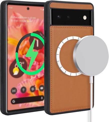 حافظة لهاتف Google Pixel 6 مع حامل بطاقة الائتمان، تناسب محفظة جلدية للهاتف Google Pixel 6 للنساء، محفظة متوافقة قابلة للفصل 2 في 1 للرجال - أسود in Kuwait