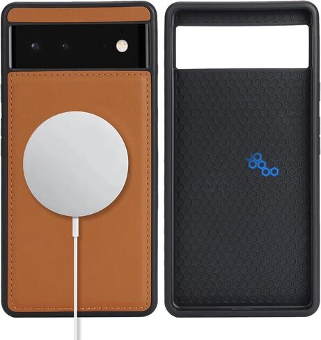 حافظة لهاتف Google Pixel 6 مع حامل بطاقة الائتمان، تناسب محفظة جلدية للهاتف Google Pixel 6 للنساء، محفظة متوافقة قابلة للفصل 2 في 1 للرجال - أسود in Kuwait