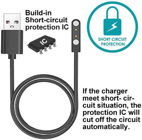 smart watch Cables Compatible with FITVII and MorePro HM08 1.47" smart watch, 2-Pack in Saudi Arabia