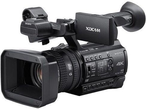 كاميرا فيديو Sony PXW-Z150 4K XDCAM (PXW-Z150) مع بطاقة ذاكرة 2-64 جيجابايت، بطاريتان إضافيتان، مرشح للأشعة فوق البنفسجية، ضوء LED، حافظة، حامل ثلاثي القوائم، ميكروفون Sony Shotgun، سماعات رأس Sony MDR-7506 (متجددة) in Kuwait