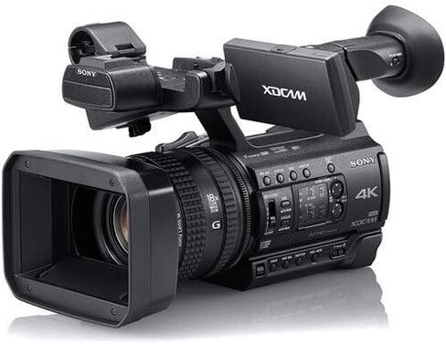 كاميرا فيديو Sony PXW-Z150 4K XDCAM (PXW-Z150) مع بطاقة ذاكرة 2-64 جيجابايت، بطاريتان إضافيتان، مرشح للأشعة فوق البنفسجية، ضوء LED، حافظة، حامل ثلاثي القوائم، ميكروفون Sony Shotgun، سماعات رأس Sony MDR-7506 (متجددة) in Kuwait