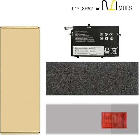 MULS L17L3P52 45Wh بطارية كمبيوتر محمول لينوفو ثينك باد L14 Gen 2 L480 L490 L580 L590 دفتر L17M3P54 L17M3P53 L17C3P52 01AV463 01AV464 SB10K97610 SB10K97611 11.1V 4120mAh in Saudi Arabia