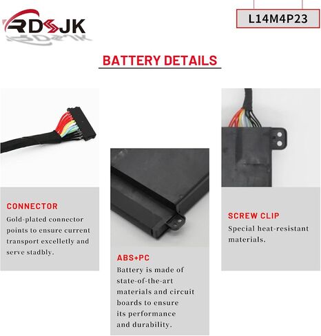 L14M4P23 L14S4P22 L14L4P23 بطارية الكمبيوتر المحمول لينوفو IdeaPad Y700 Y700-ISE Y701 Y700-14ISK Y700-15ISK Y700-17ISK Y700-15ACZ Y700-15ISK-ISE Y700 Touch-15ISK 5B10H22084 5B10H220 85 5B10H22086 14.8 فولت 60 وات ساعة in Saudi Arabia