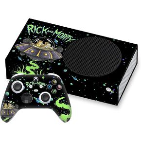 Head Case Designs Officially Licensed Rick And Morty The Space Cruiser Graphics Vinyl Sticker Gaming Skin Decal Cover Compatible With Xbox Series S Console and Controller Bundle in Kuwait