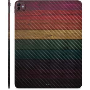 Carbon Fiber Skin Compatible with Apple iPad Pro 13 (M4) 2024 - Wood Style - Premium 3M Vinyl Protective Wrap Decal Cover - Easy to Apply | Crafted in The USA by MightySkins