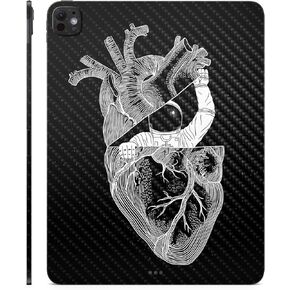 Carbon Fiber Skin Compatible with Apple iPad Pro 11 (M4) 2024 - My Space - Premium 3M Vinyl Protective Wrap Decal Cover - Easy to Apply | Crafted in The USA by MightySkins