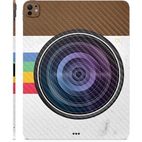 Carbon Fiber Skin Compatible with Apple iPad Pro 13 (M4) 2024 - Vintage Polaroid - Premium 3M Vinyl Protective Decal Cover - Easy to Apply | Crafted in The USA by MightySkins