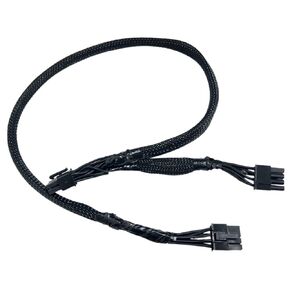 Zahara 8P to dual 8P (6+2)(6+2) PCI-E VGA Power Supply Cable Replacement for EVGA SuperNOVA 450-1600 GA G2 G3 G5 GQ GM P2 B2 B3 T2 60+16cm / GS G+ series GPU Copper Cable Power Supply