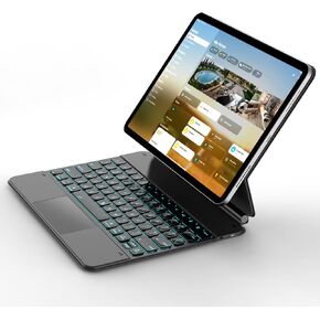 Magic Magnetic Keyboard for iPad Pro 12.9 inch(6th/5th /4th /3rd Gen) 2022, Ultra-Thin Trackpad Wireless Keyboard, Slim, Sturdy and Durable
