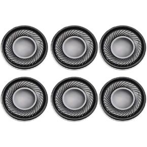uxcell 2W 8 Ohm Micro Internal Speaker Magnet Loudspeaker 28mm Dia 6pcs