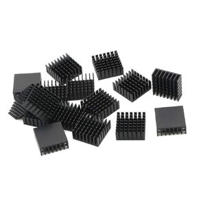 28 x 28 x 11mm Aluminum Heatsink Radiator Circuit Board Cooling Cooler Fin, Pack of 30