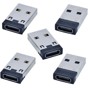 chenyang 5 Pack USB to USB C Adapter USB C Female to USB 2.0 Male Charger Converter Adapter