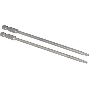 uxcell 150mm Long 1/4" Hex Shank T10 & T15 Magnetic Torx Security Screwdriver Bits Set,2pcs