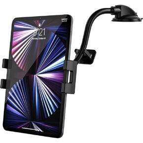 حامل تثبيت للكمبيوتر اللوحي في السيارة مقاس 4.7-12.9 بوصة للهاتف والآيباد - حامل لوحي بذراع طويل للوحة القيادة في السيارة، حامل قوي للشفط ومضاد للاهتزاز لأجهزة iPad Pro/Air/Mini، Galaxy Tab، iPhone، الأجهزة اللوحية in Kuwait