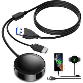 شاحن ساعة لهاتف سامسونج جالاكسي 5 4 3، [2 في 1] كابل شحن متعدد الساعات USB نوع C سلك كابل 3.3FT، متوافق مع ساعة سامسونج جالاكسي 5 4 3/ Active 1/2، S20/ 10/9/ 8 ونوع آخر أجهزة ج in Kuwait